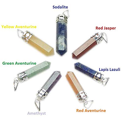 Healing Crystals - Wholesale Seven Chakra Pencil Pendant Set