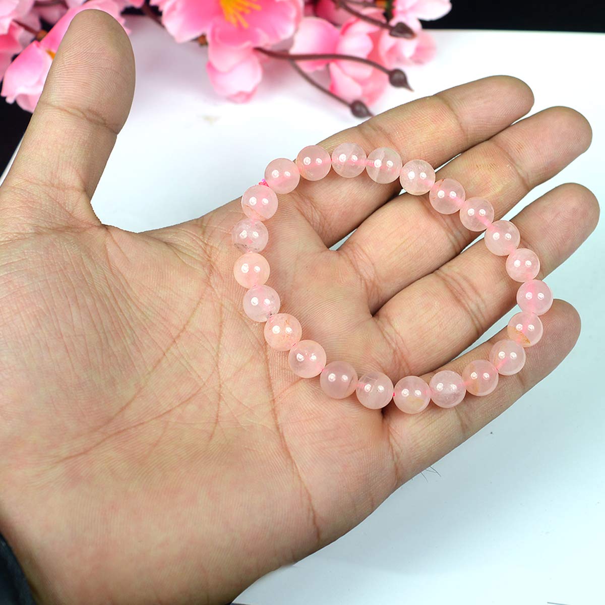 Healing Crystals - Wholesale Rose Quartz Crystal Bracelet