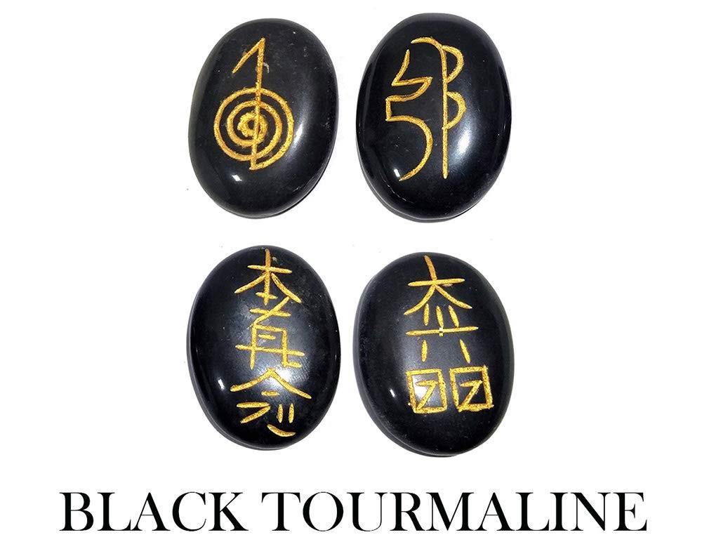 Black Tourmaline Oval Reiki Set