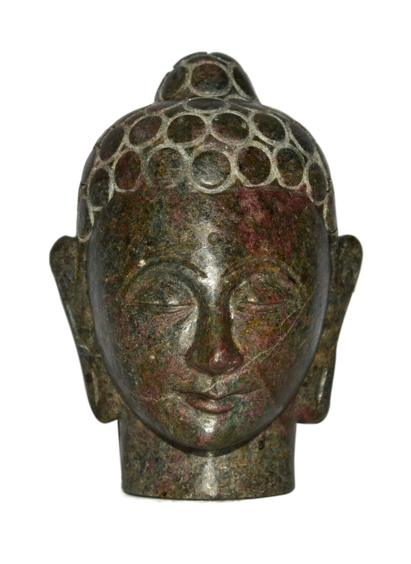 Ruby Zoisite Buddha Head