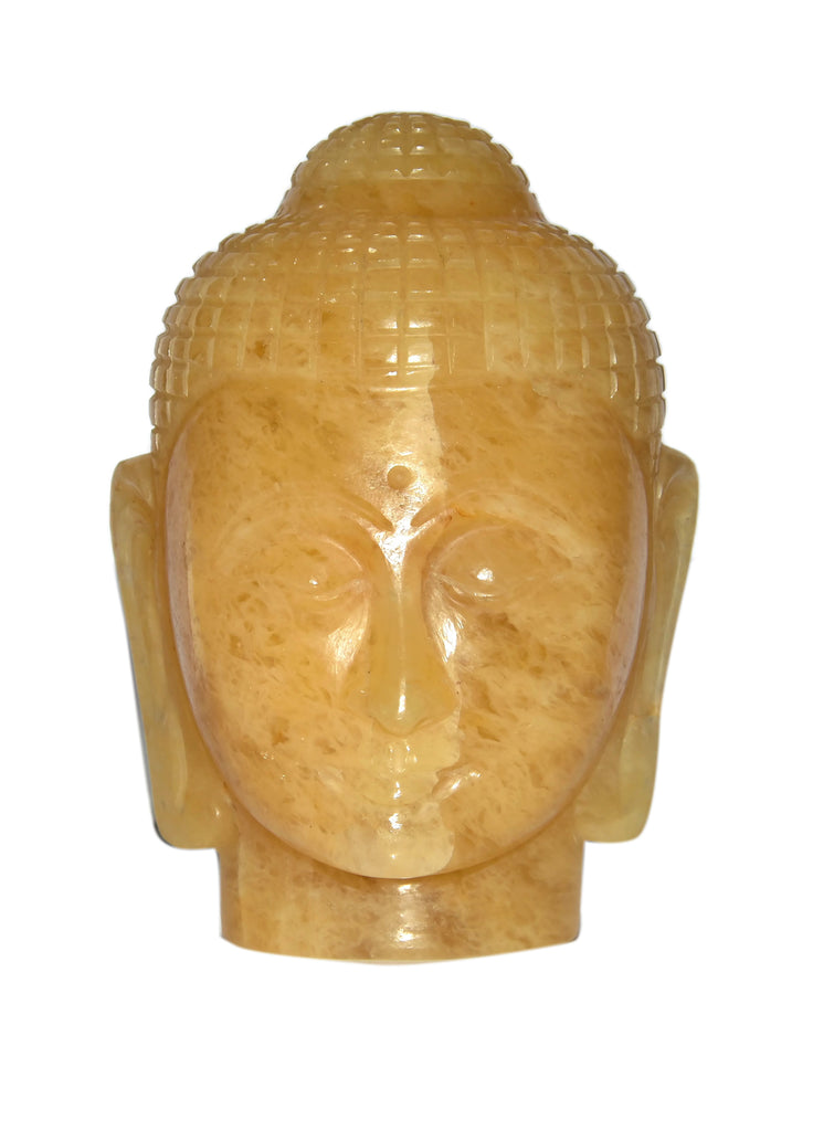 Yellow Aventurine Buddha Head