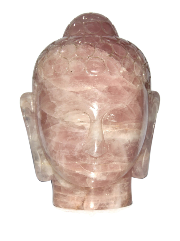 Rose Quartz Buddha Head