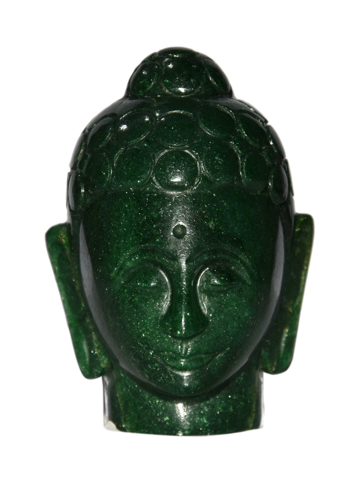 Green Aventurine Buddha Head - Height - 80 MM