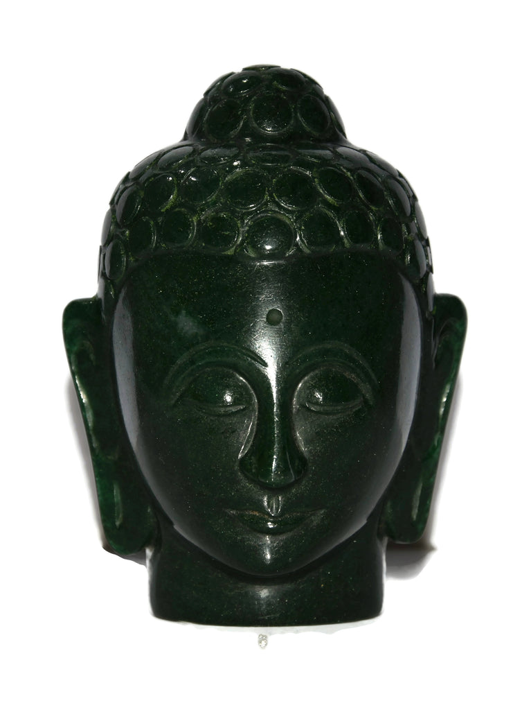 Green Aventurine Buddha Head - Height - 105 MM