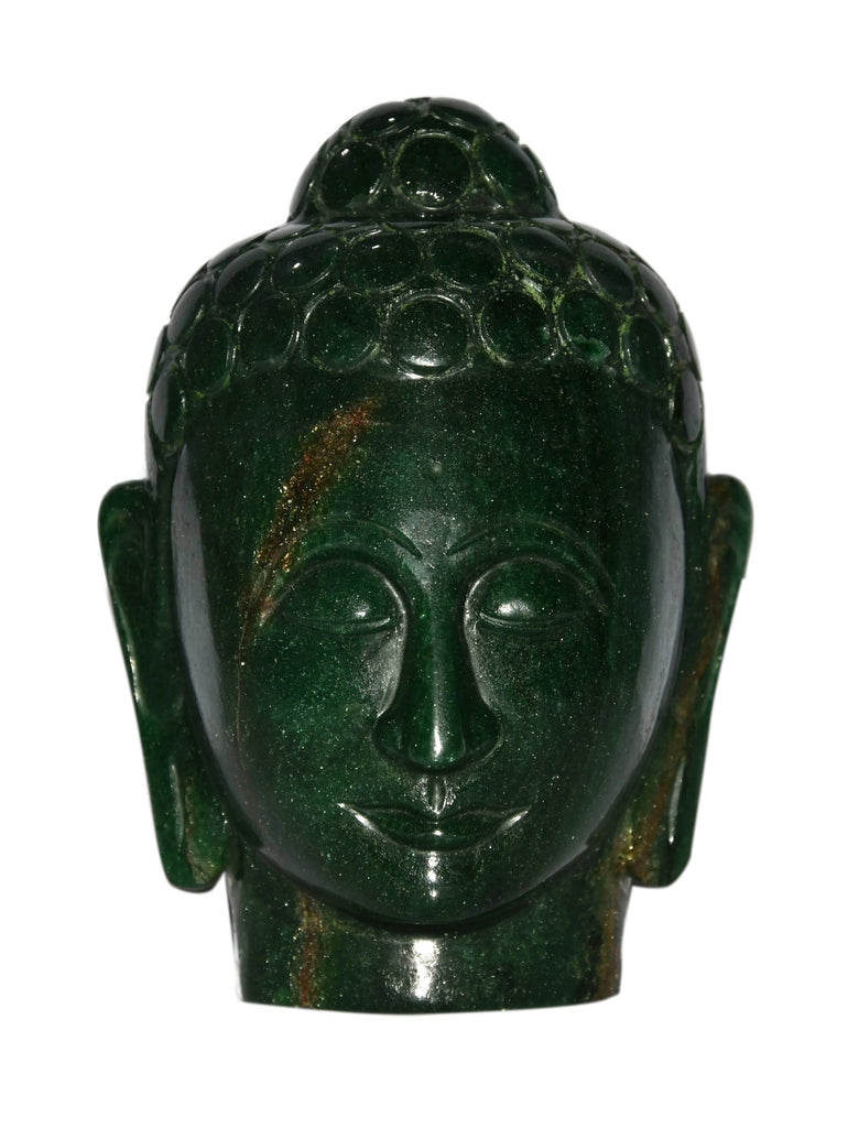 Green Aventurine Buddha Head- Height-130 MM