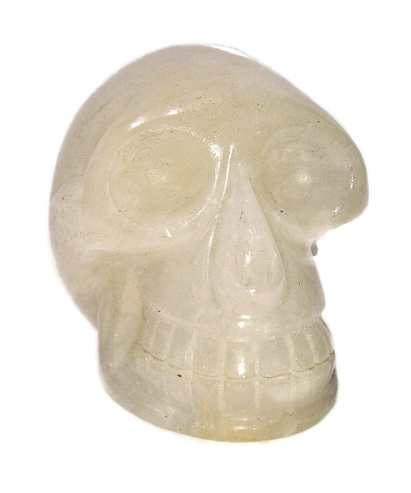 Peach Moonstone Skull