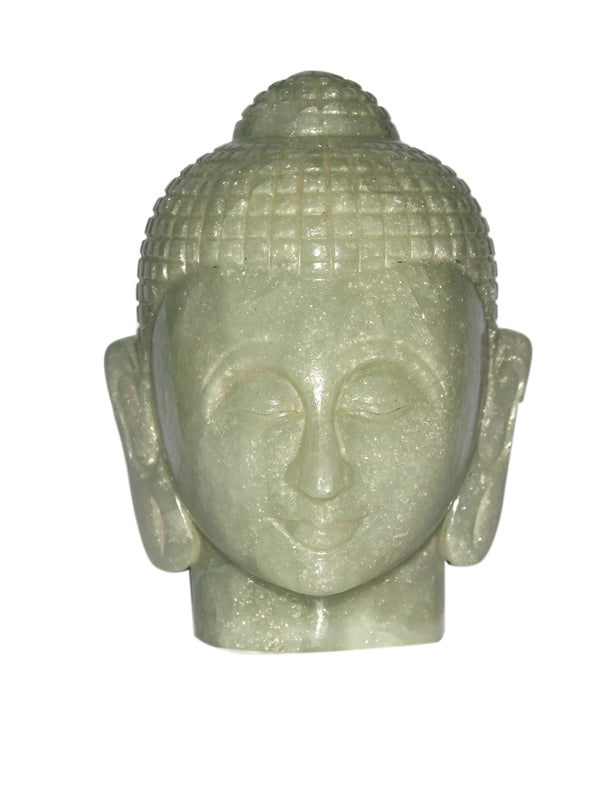 Green Aventurine Buddha Head