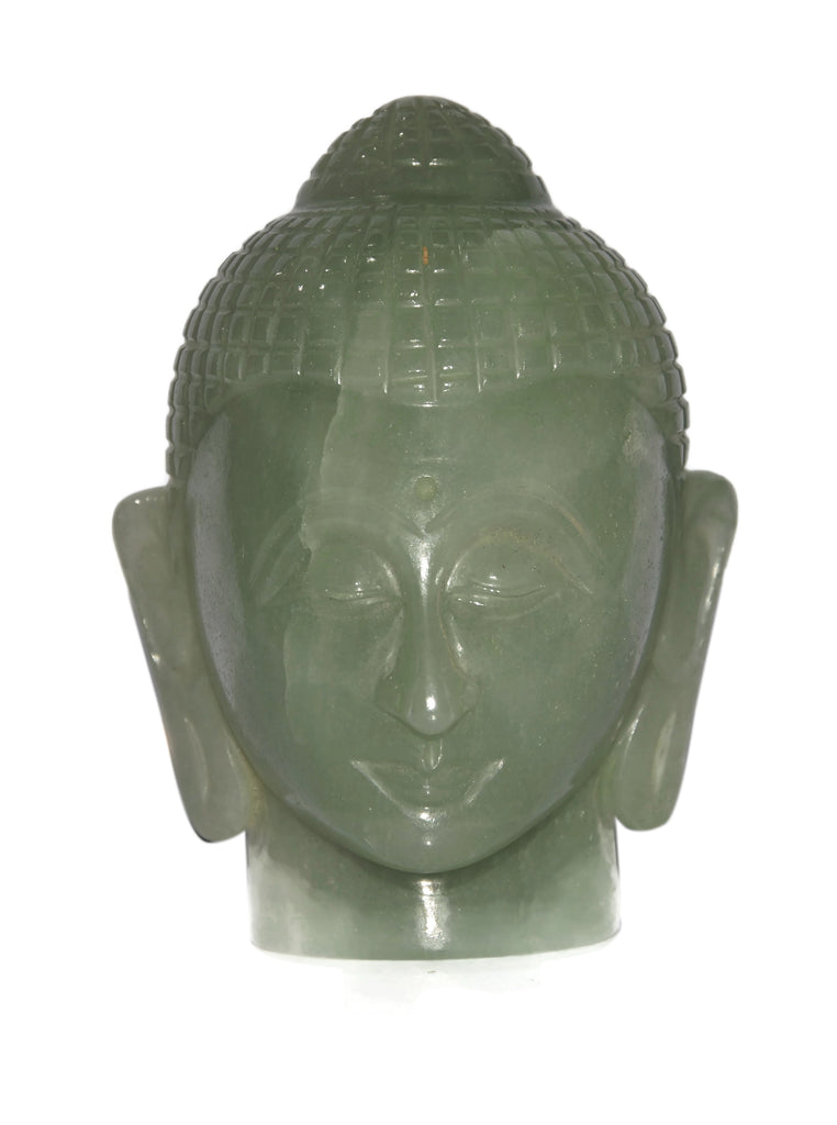 Green Aventurine Buddha Head