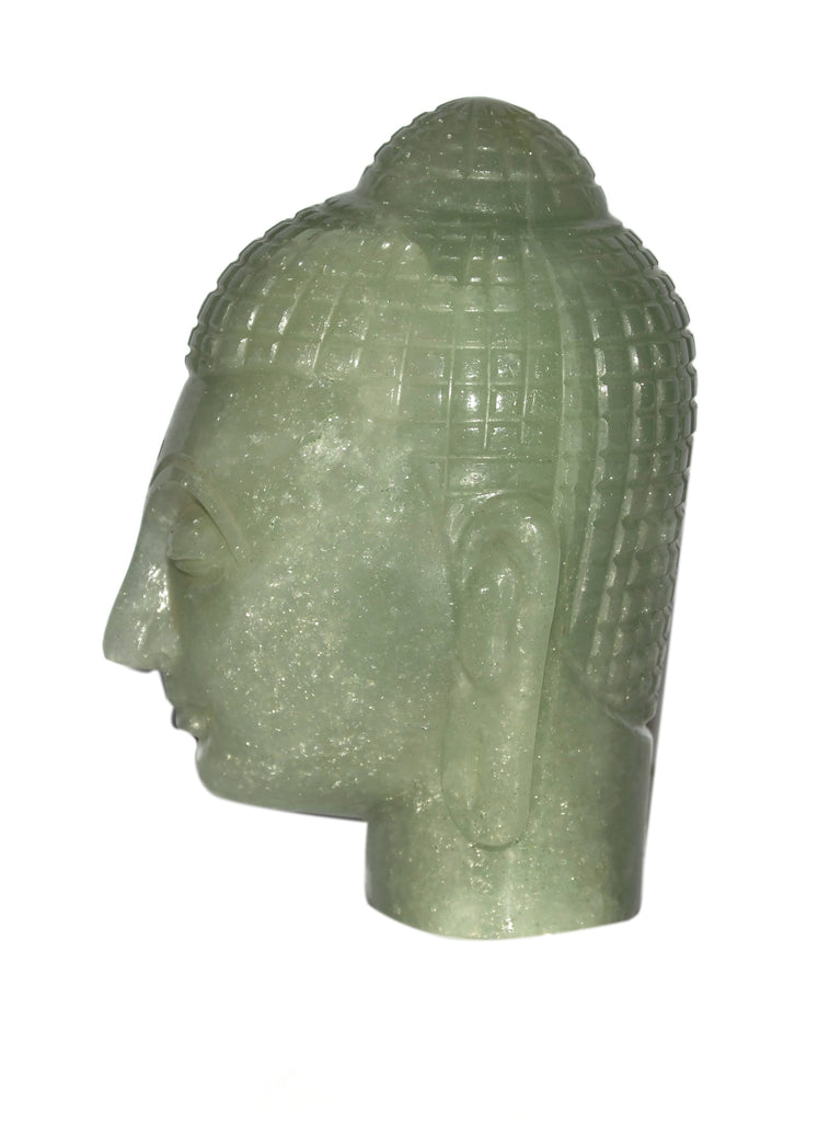 Green Aventurine Buddha Head