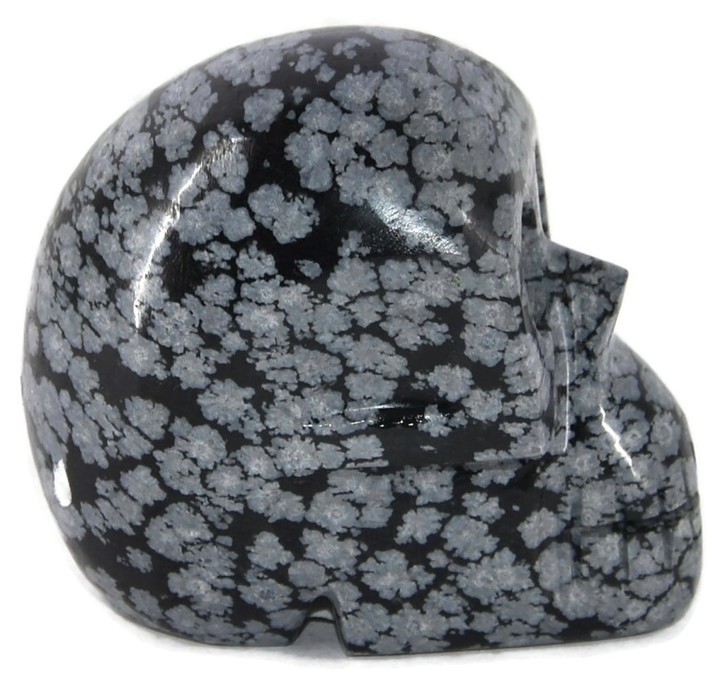 Snowflake Obsidian Skull