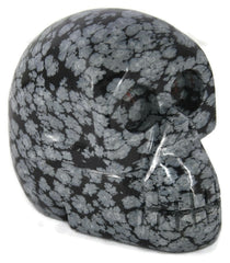 Snowflake Obsidian Skull