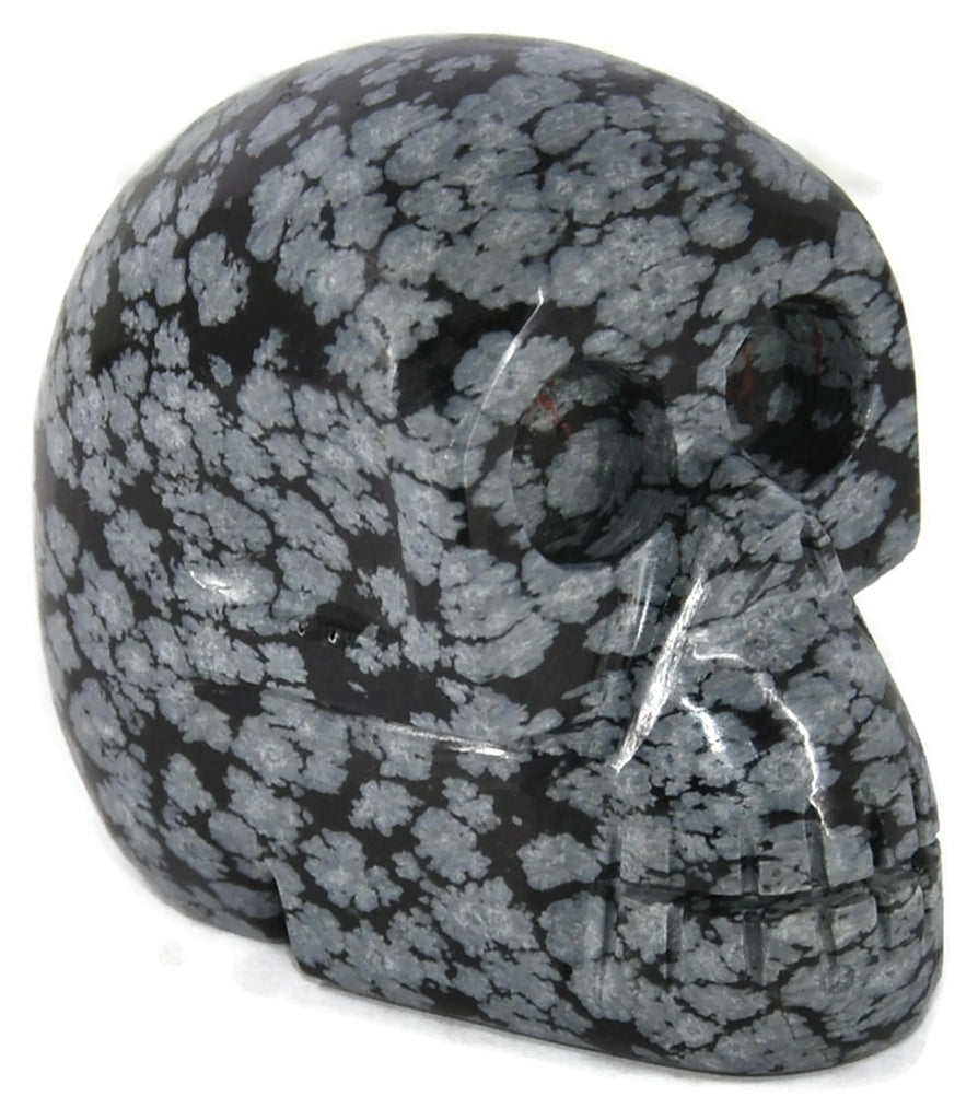 Snowflake Obsidian Skull