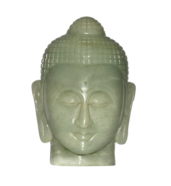 Green Aventurine Buddha Head