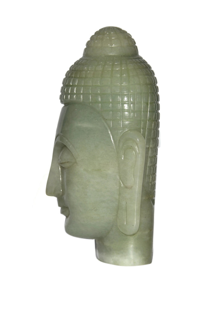 Green Aventurine Buddha Head