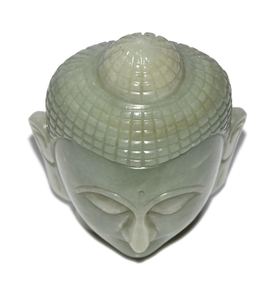 Green Aventurine Buddha Head