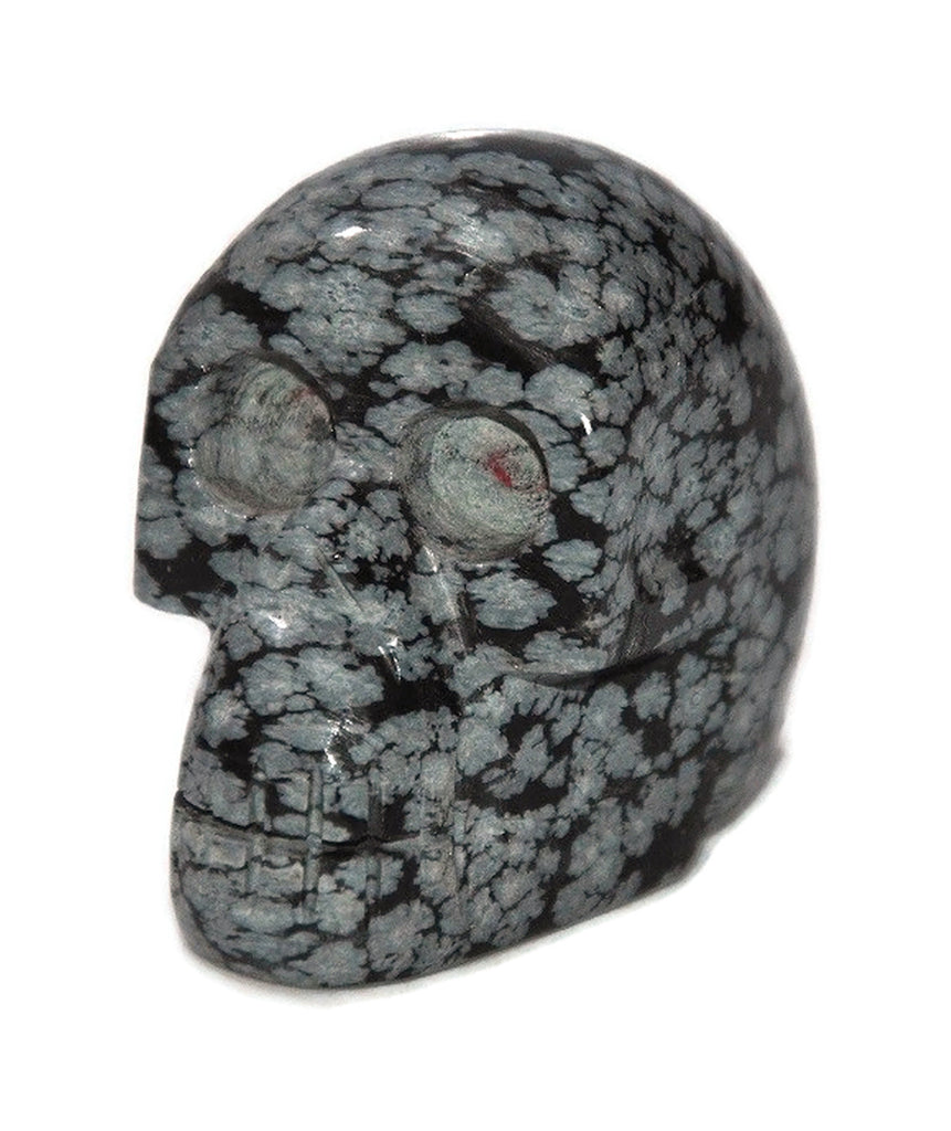 Snowflake Obsidian Skull