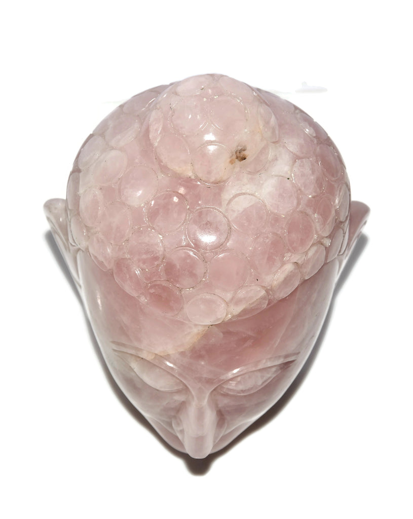 Rose Quartz Buddha Head