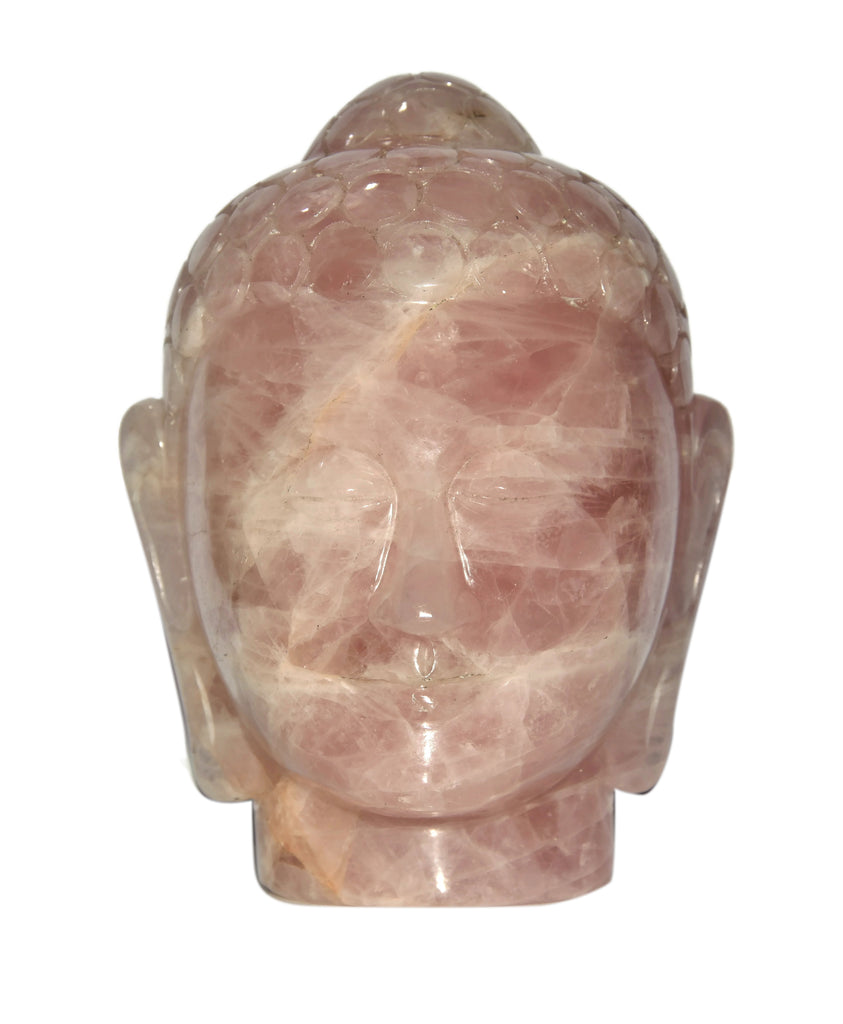 Rose Quartz Buddha Head