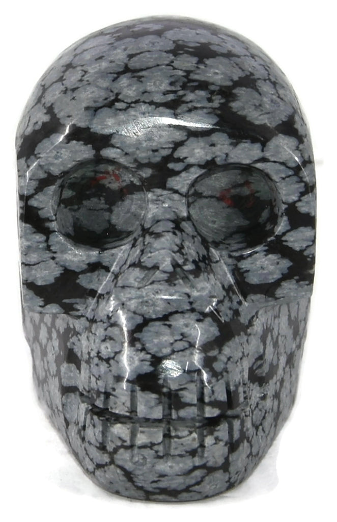 Snowflake Obsidian Skull