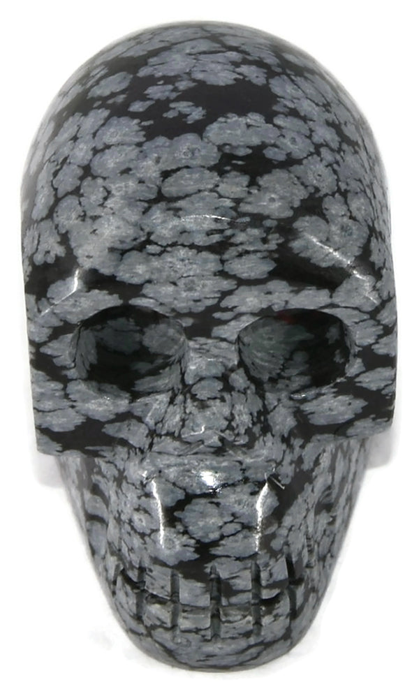 Snowflake Obsidian Skull