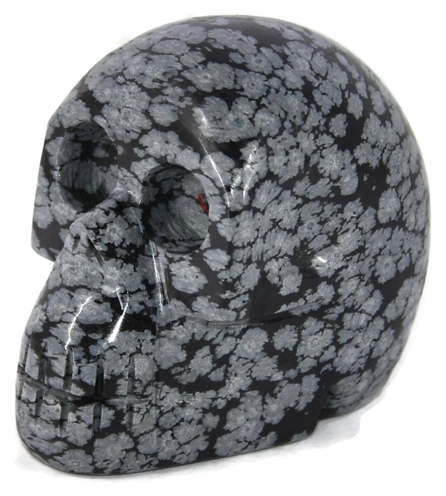 Snowflake Obsidian Skull