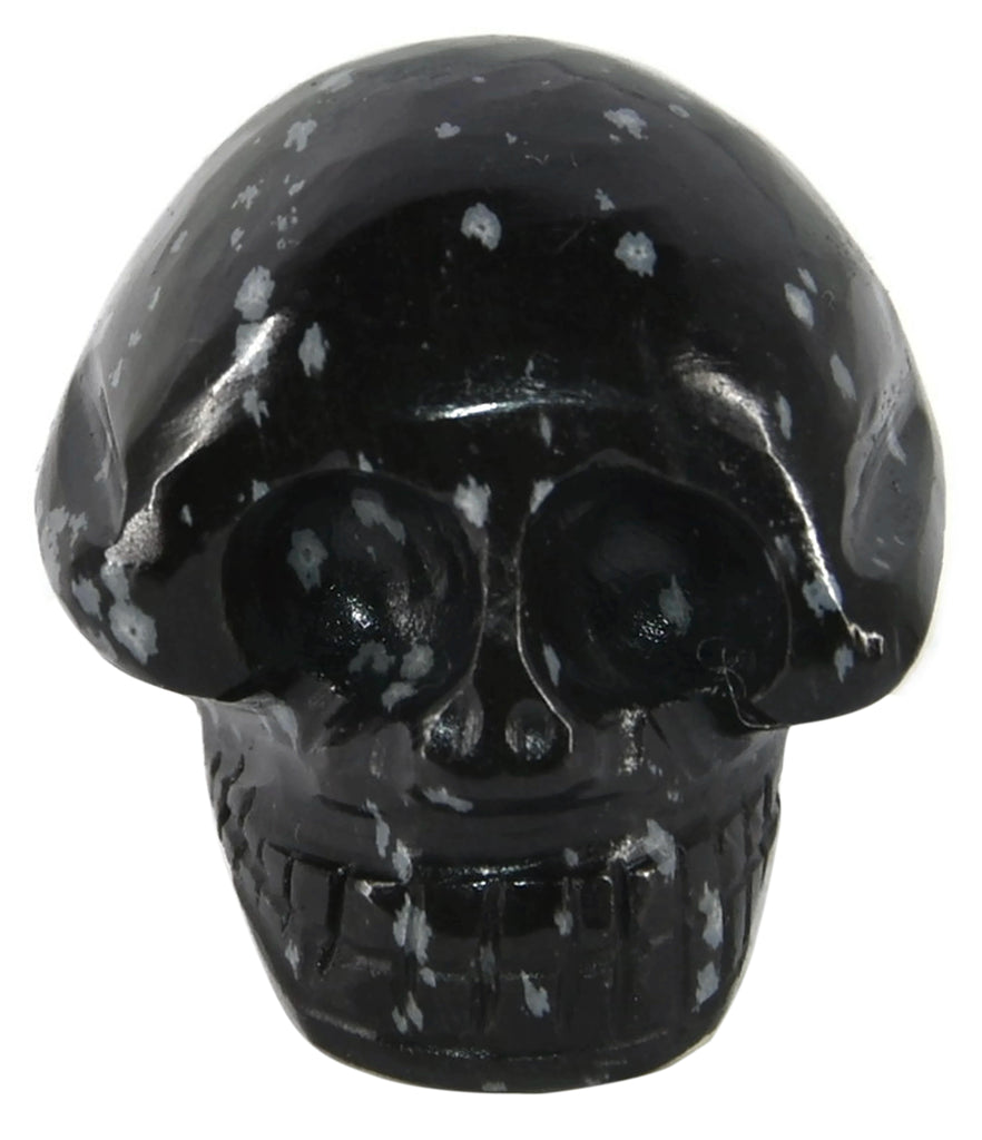 Snowflake Obsidian Skull