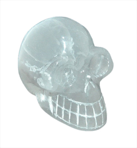 White Selenite Skull