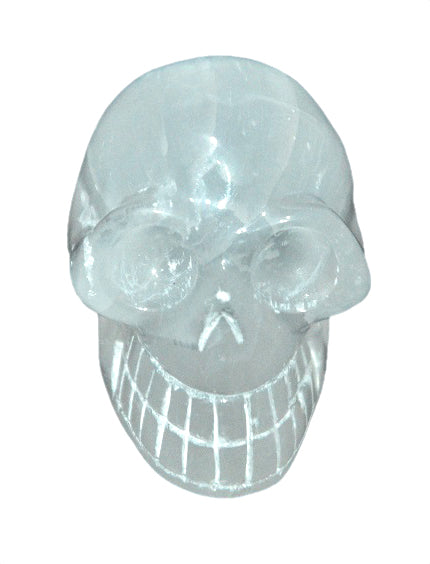 White Selenite Skull