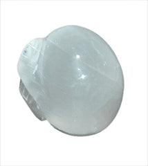White Selenite Skull