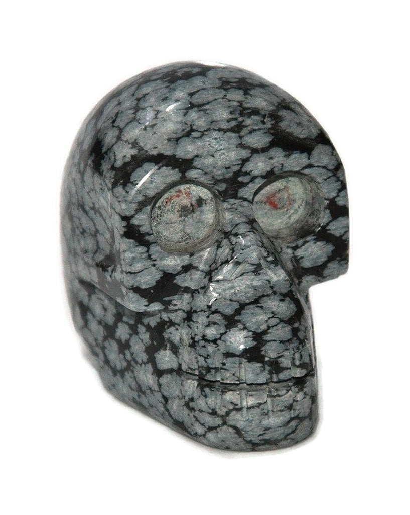 Snowflake Obsidian Skull