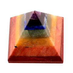 Seven Chakra Bonded Pyramid 2 Inches Per Kg