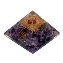 Healing Crystals - Amethyst Orgone Pyramid 65-75 MM