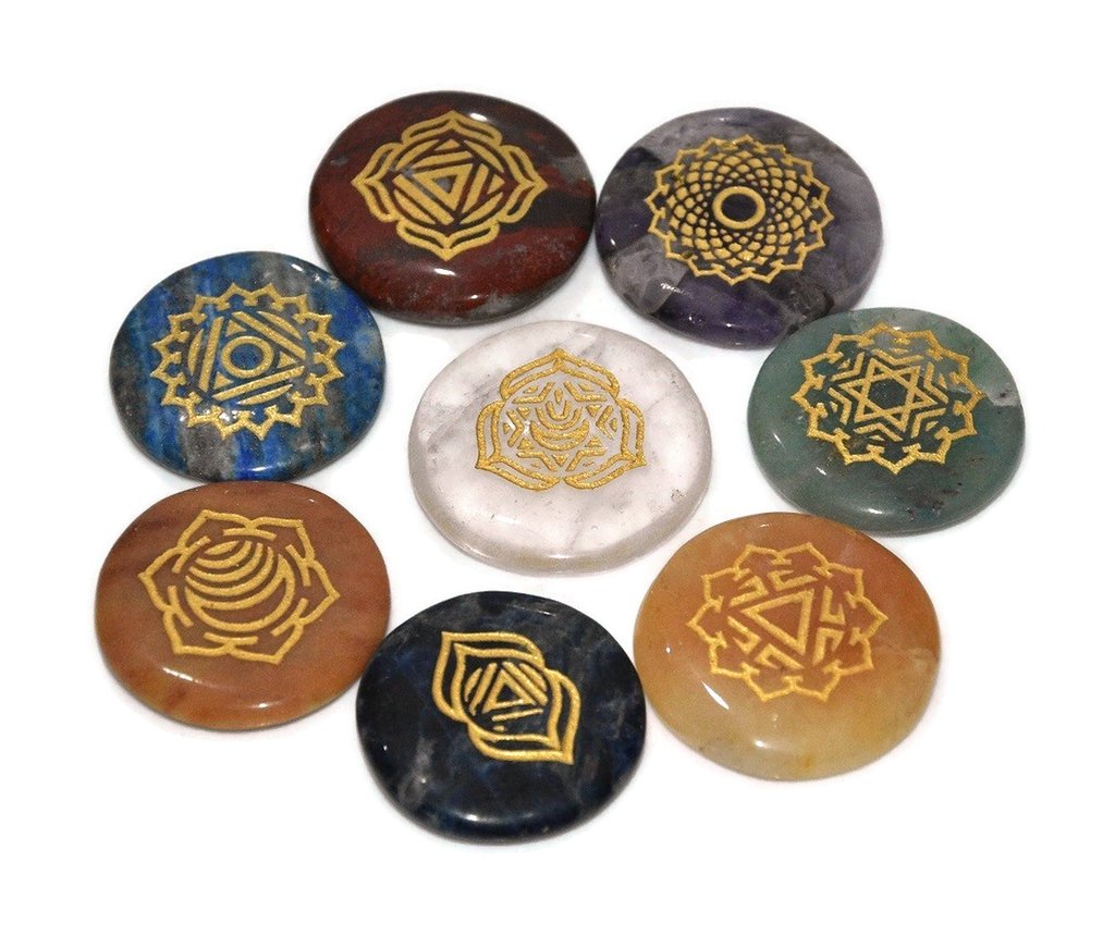 Healing Crystals - Wholesale Seven Chakra Round Set 8 Pieces