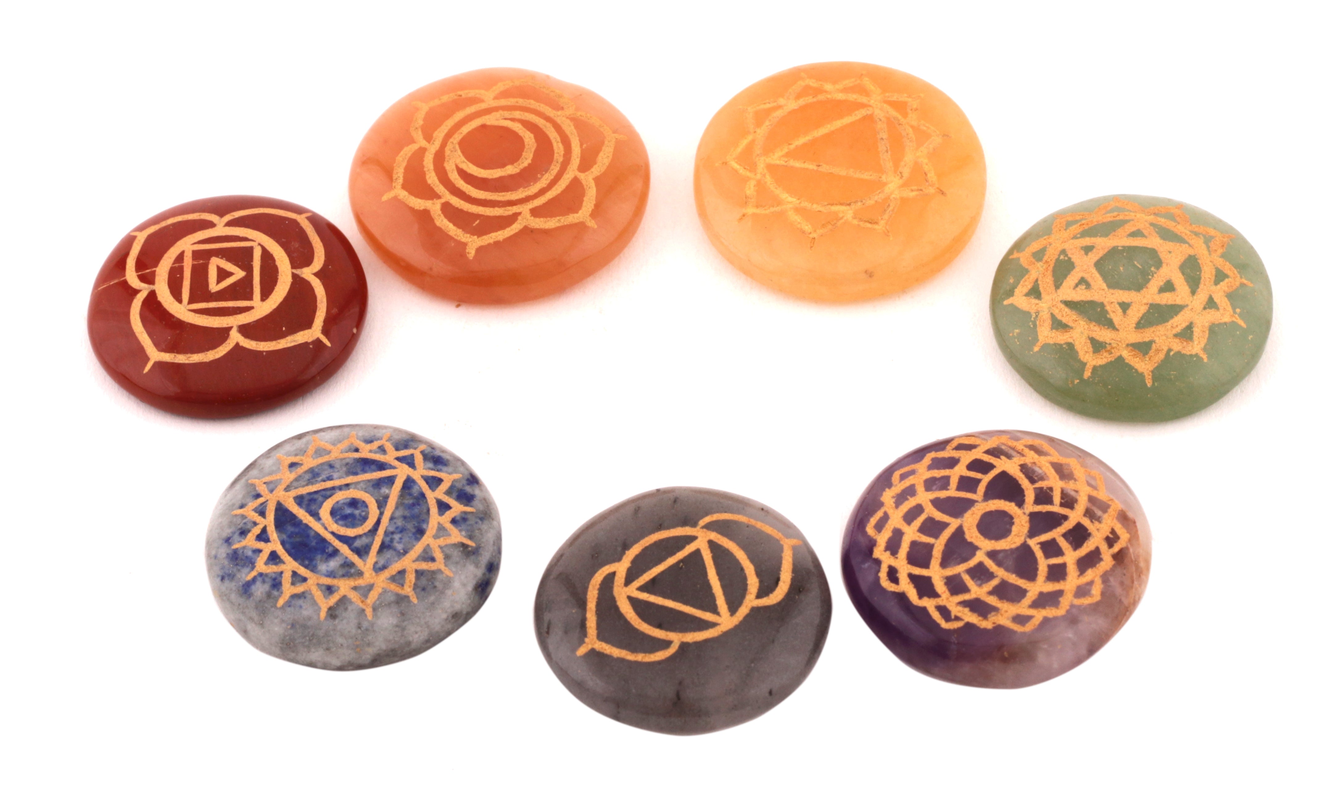 Healing Crystals - Wholesale Seven Chakra Round Set