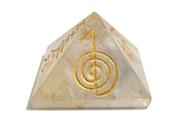 Healing Crystals - Crystal Quartz Reiki Pyramid 25-30 MM