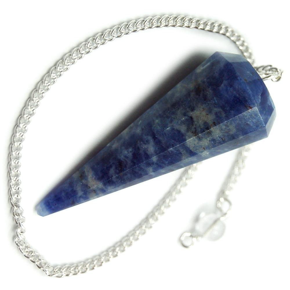 Healing Crystals - Wholesale Sodalite 6 Faceted Pendulum