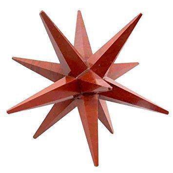 Healing Crystals - Red Jasper Gemstone 12 Point Merkaba