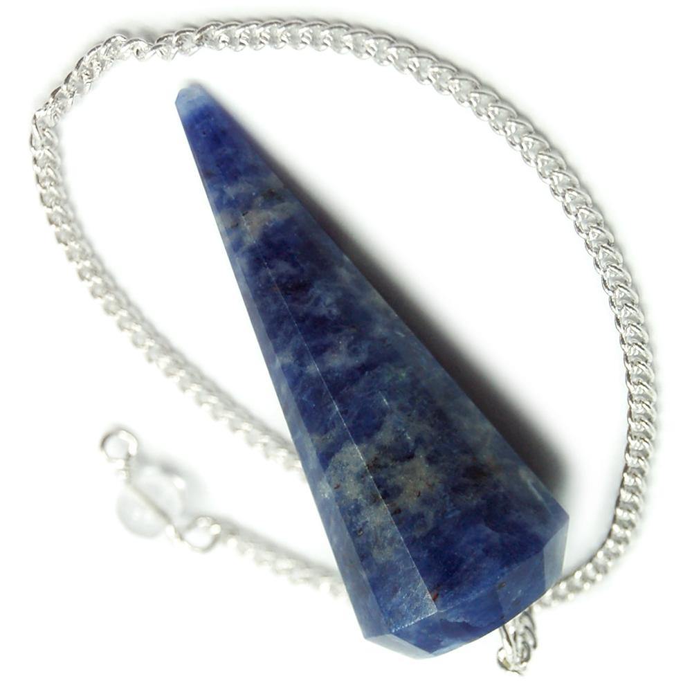 Healing Crystals - Wholesale Sodalite 6 Faceted Pendulum