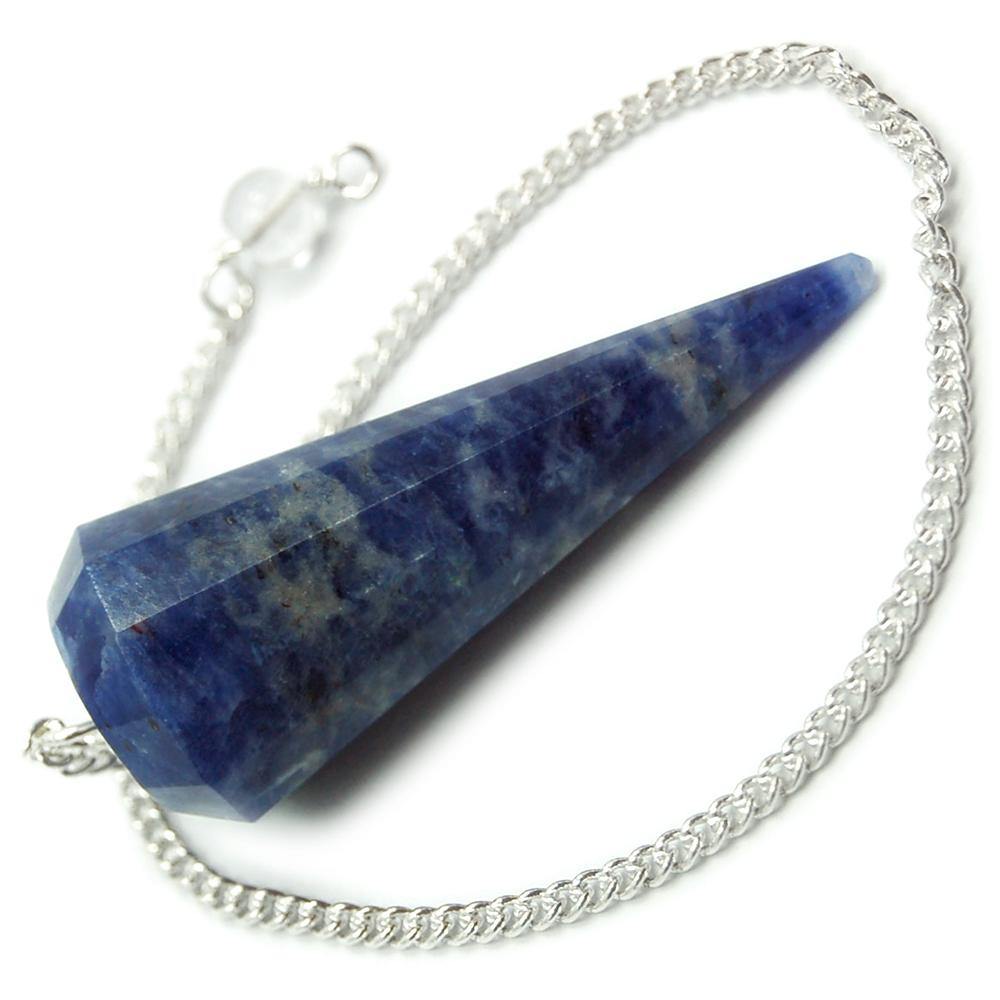 Healing Crystals - Wholesale Sodalite 6 Faceted Pendulum