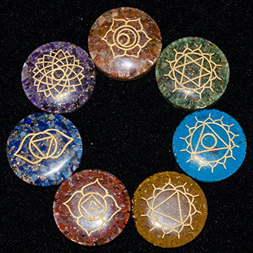 Healing Crystals - Wholesale Seven Chakra Orgone Round Set