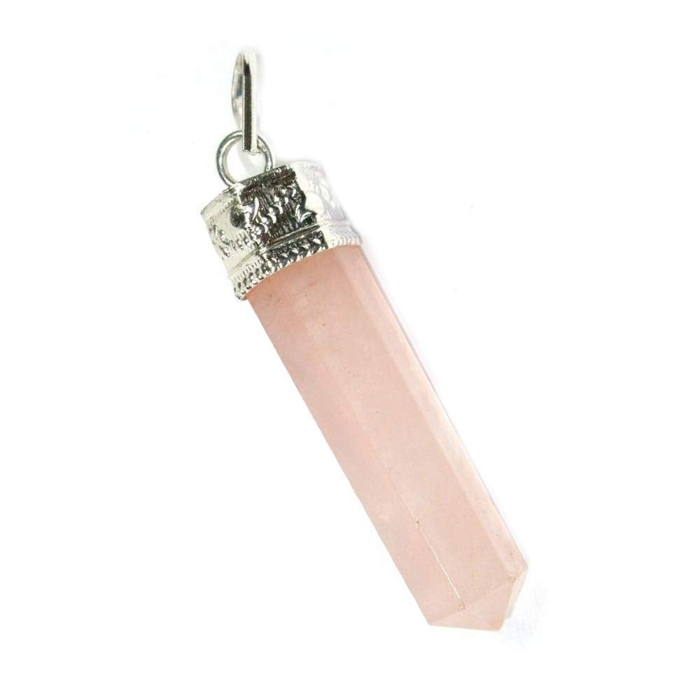 Healing Crystals - Wholesale Rose Quartz Crystal Pencil Pendant