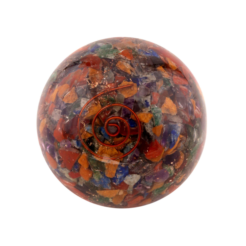 Healing Crystals - Seven Chakra Orgone Mix Sphere 1 Kg Lot