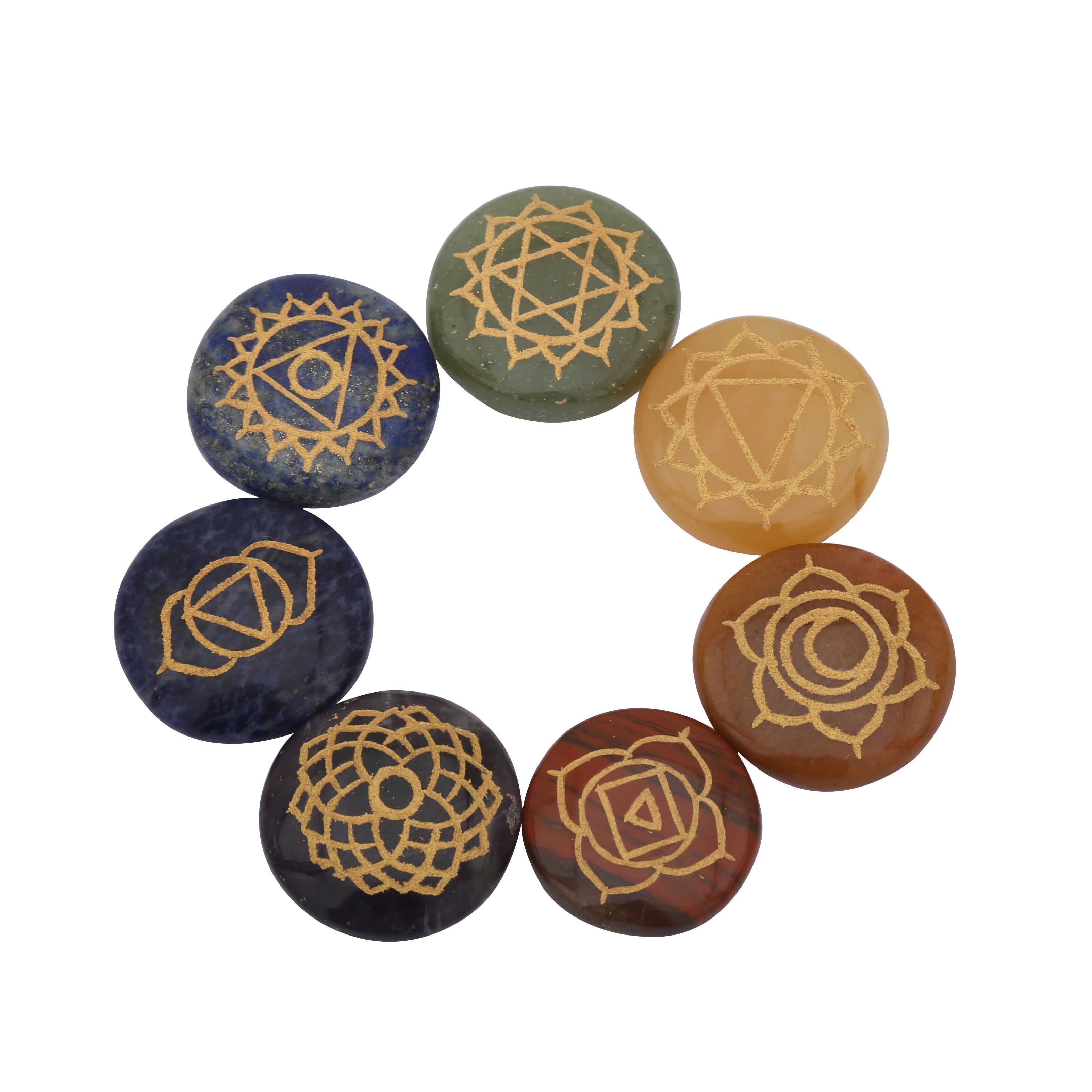 Healing Crystals - Wholesale Seven Chakra Round Set