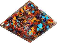 Seven Chakra Mix Orgone Pyramid Per Kg