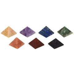 Healing Crystals - Wholesale Seven Chakra Pyramid Set 1 Inches