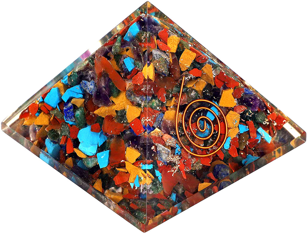 Seven Chakra Mix Orgone Pyramid Per Kg