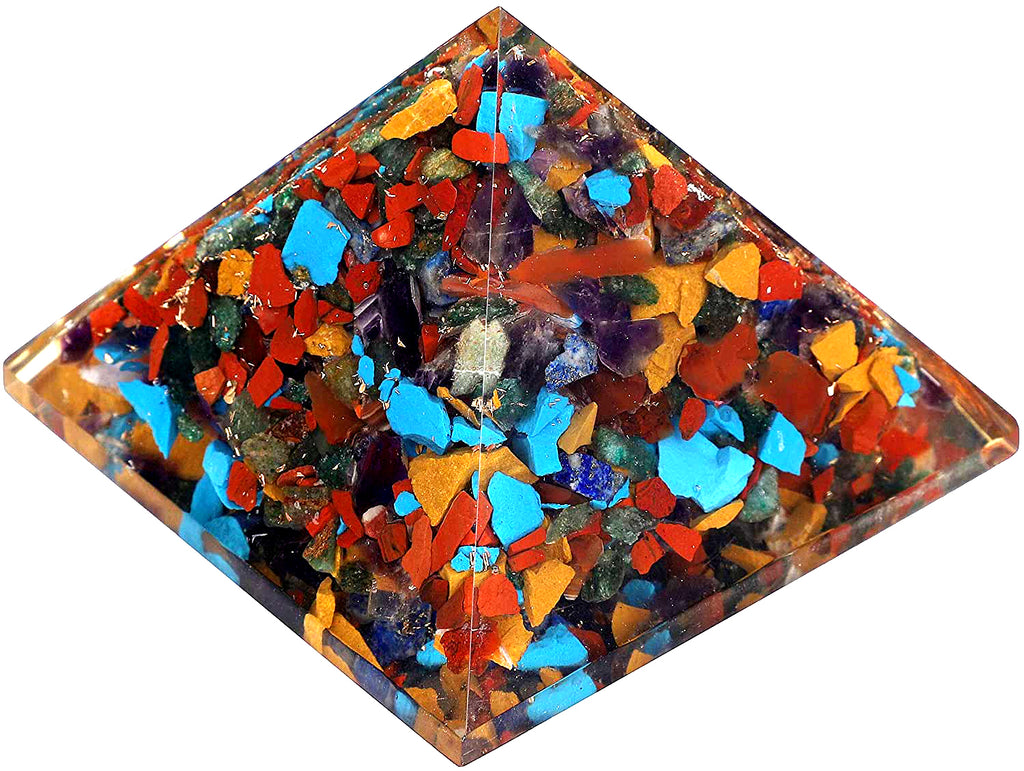 Seven Chakra Mix Orgone Pyramid Per Kg