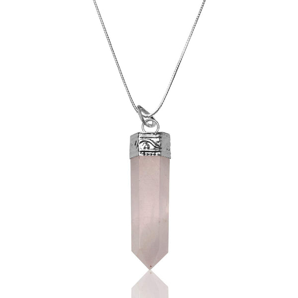 Healing Crystals - Wholesale Rose Quartz Crystal Pencil Pendant