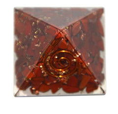 Healing Crystals - Wholesale Red Jasper Orgone Pyramid