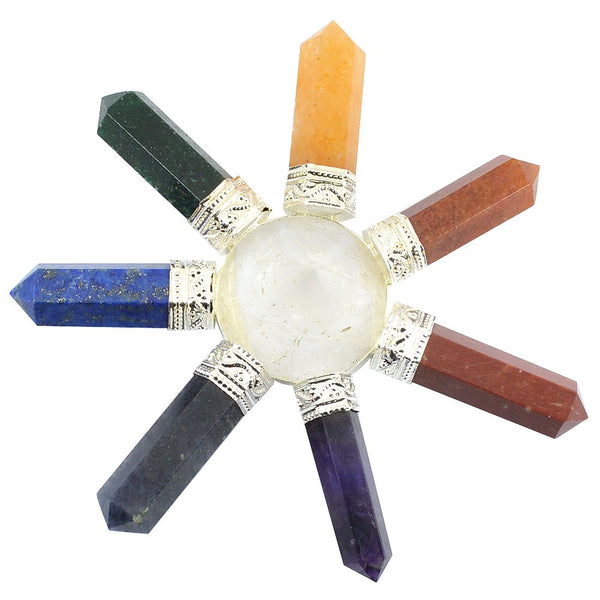 Healing Crystals - Seven Chakra 7 Pencil Energy Generator | USA & UK